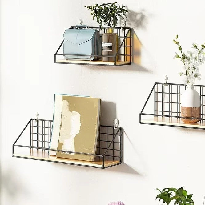3 tailles d'etagere murale Bois