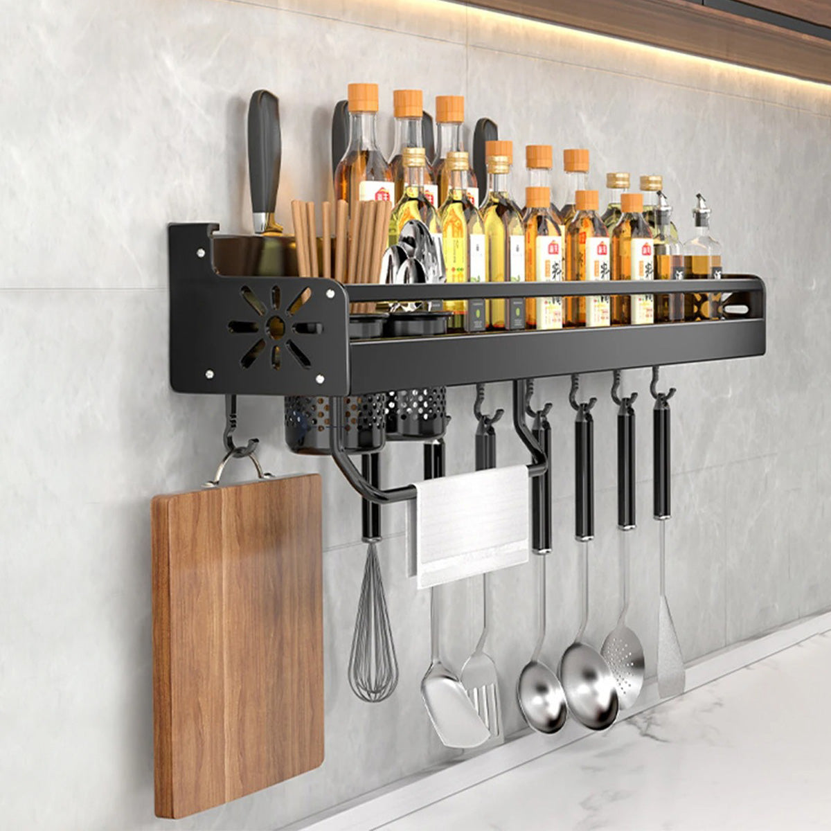 Étagère Murale ToolSpices - 2 pots à couverts