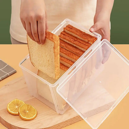 Boîte à pain un main se sert du pain