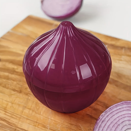 Boîte de conservation alimentair oignon planche