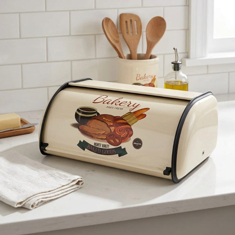 Boite pain dans la cuisine sur le comptoir
