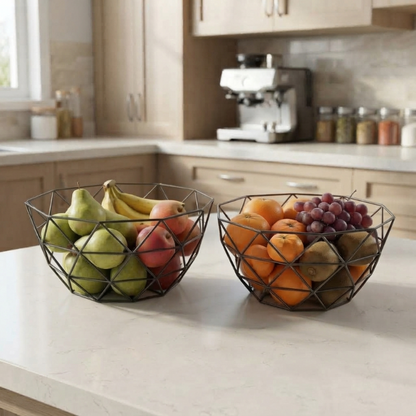 2 Corbeille a fruits remplies de diverses fruits