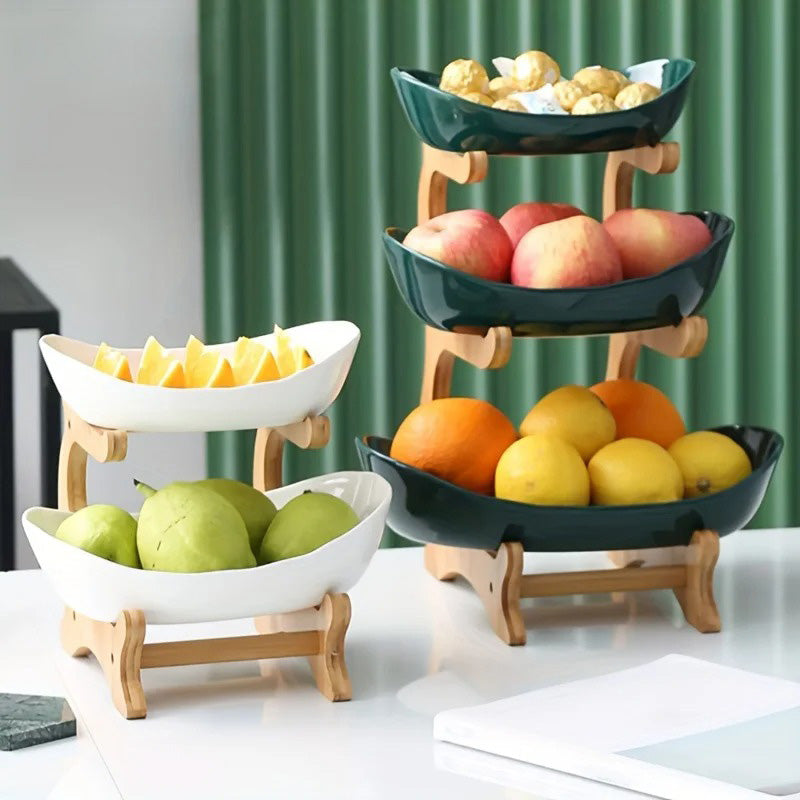 Corbeilles de fruit 2 niveaux et 3 niveaux