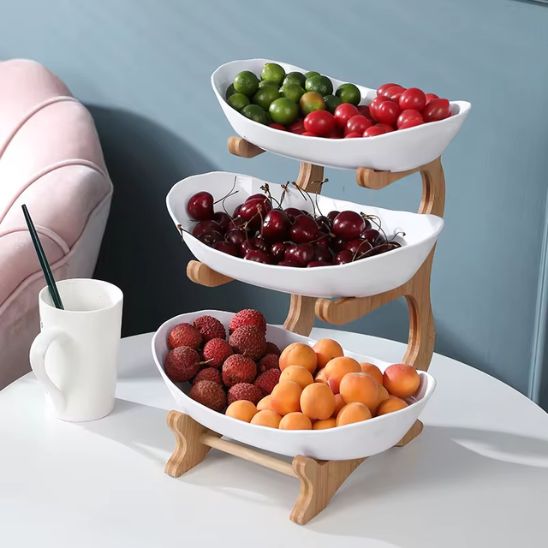 Corbeilles de fruit blanc