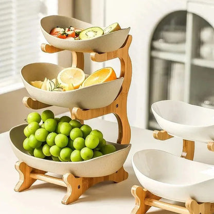 Corbeilles de fruit beige