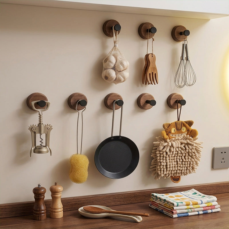 Crochet mural multiple dans le cuisine