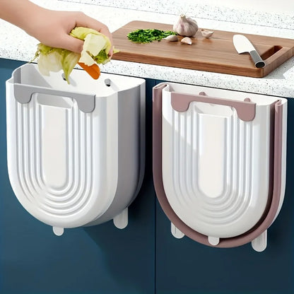 Cuisine Poubelle 6L pliables Compaxa - gris et rose