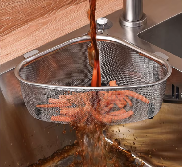 Egouttoir Evier égoutte les restes de soupe
