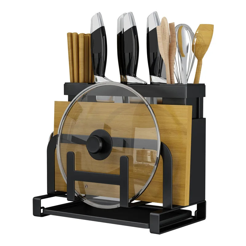 Egouttoir vaisselle comptoir rempli fond blanc