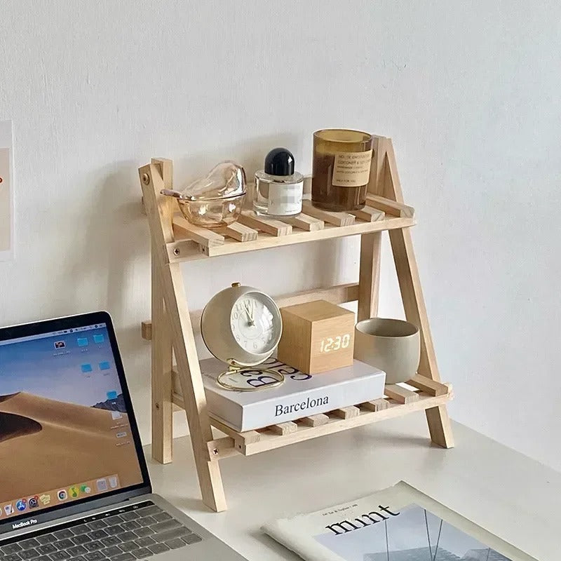 Etagere Bois Cuisine Bosyra - sur le bureau