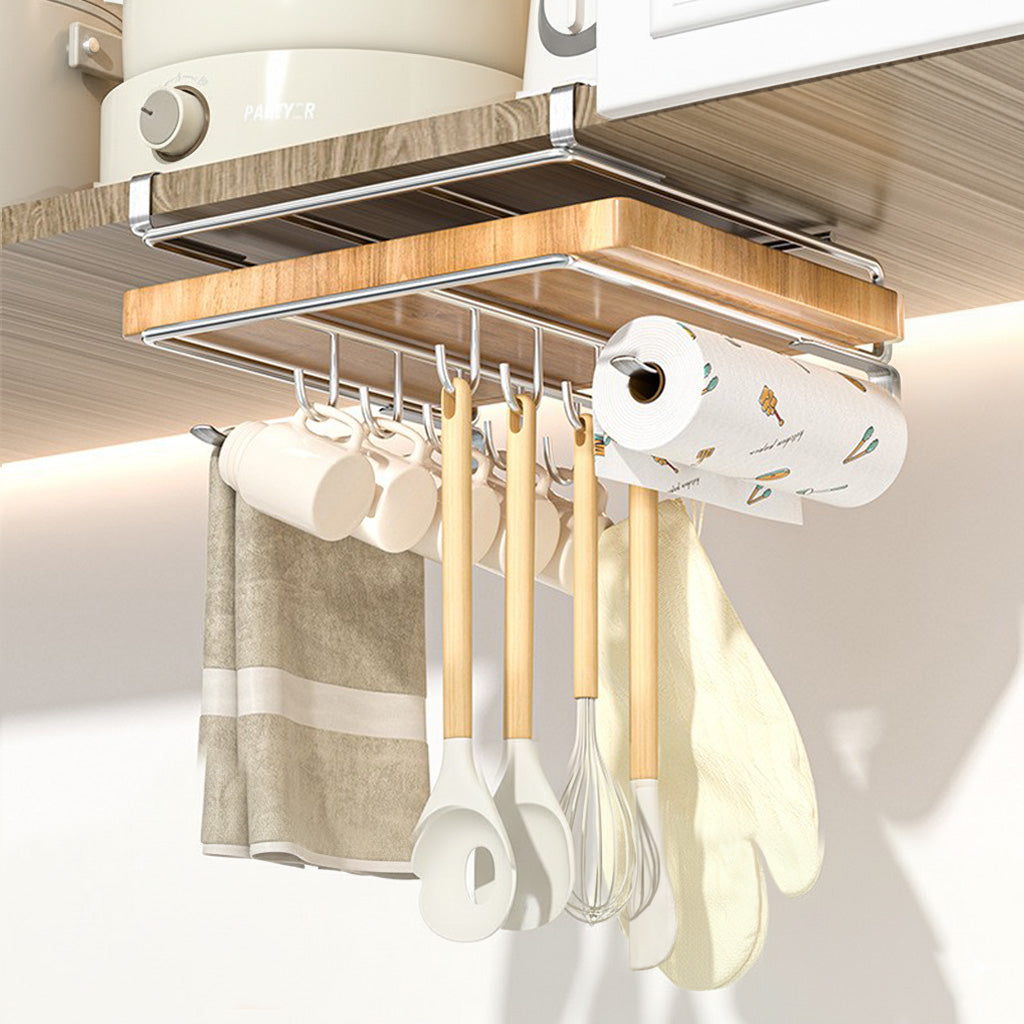 Étagère Cuisine chrome crochets central