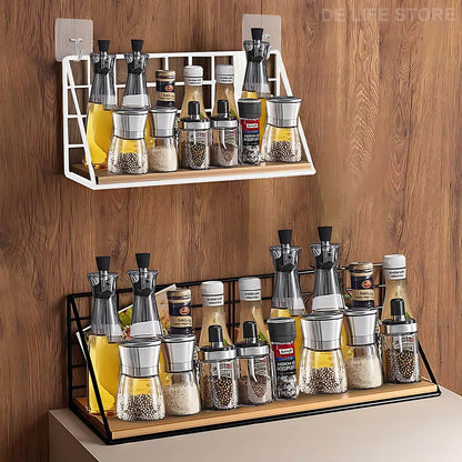 Étagère Murale Bois ClairWood - 2 étagères condiments