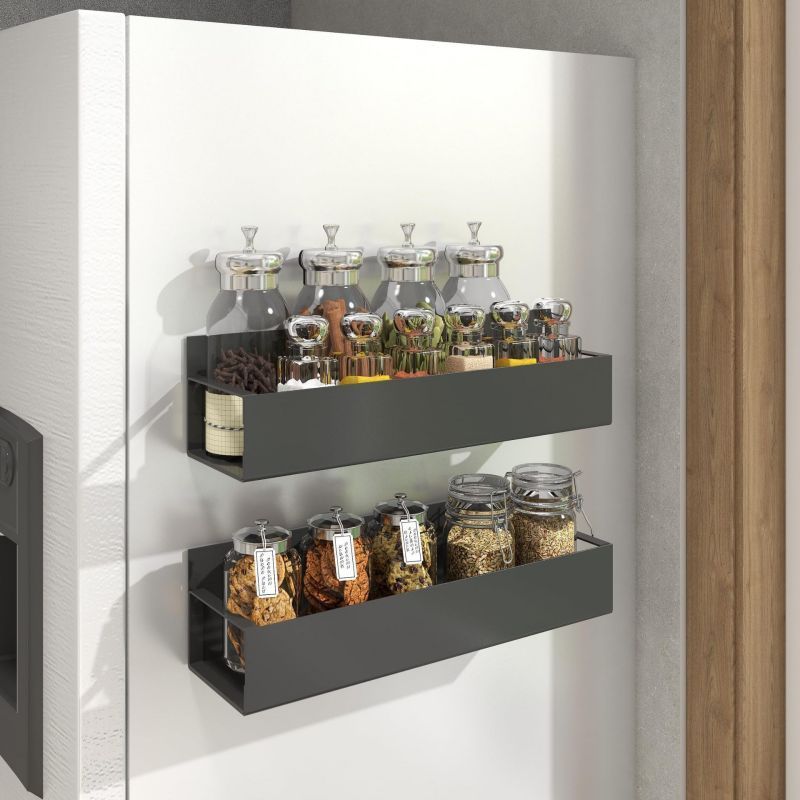 2 Etagere magnetique sur le côté  du frigo