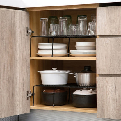 Organisateur Placard Cuisine rempli de vaisselle