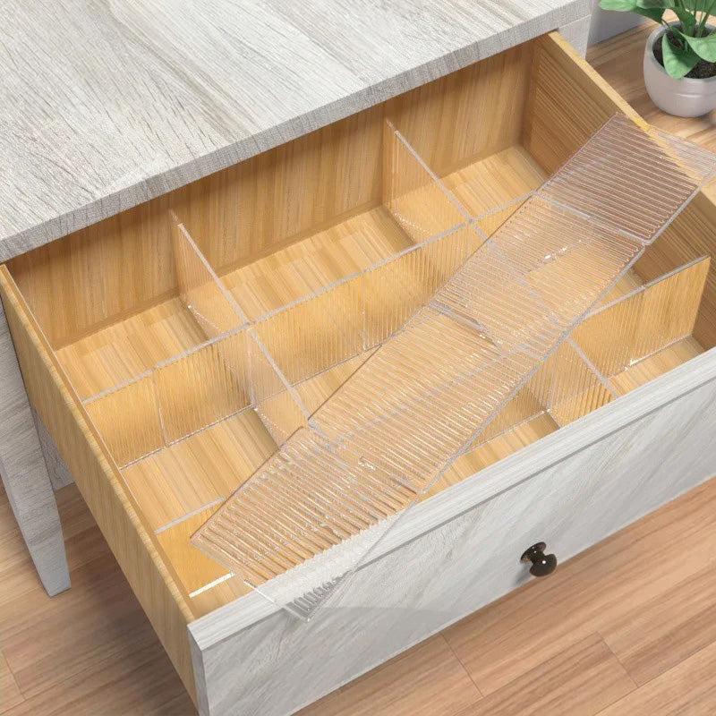 Organisateur tiroir cuisine blanc transparent
