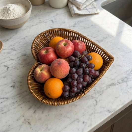 Panier rangement osier corbeille de fruits