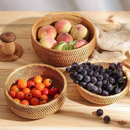 3 Panier de fruits remplis de fruits