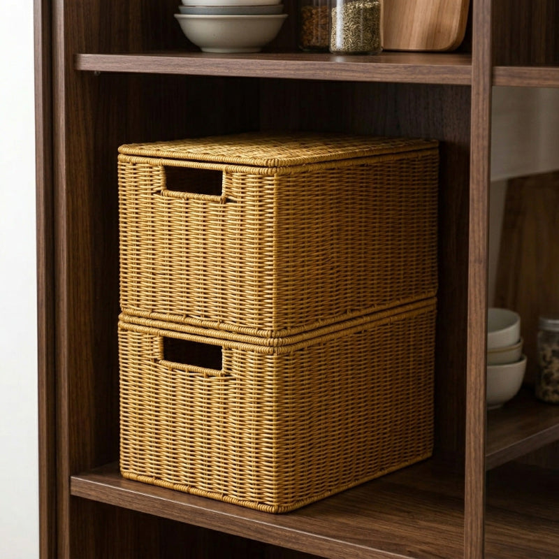 Panier de rangement empilé