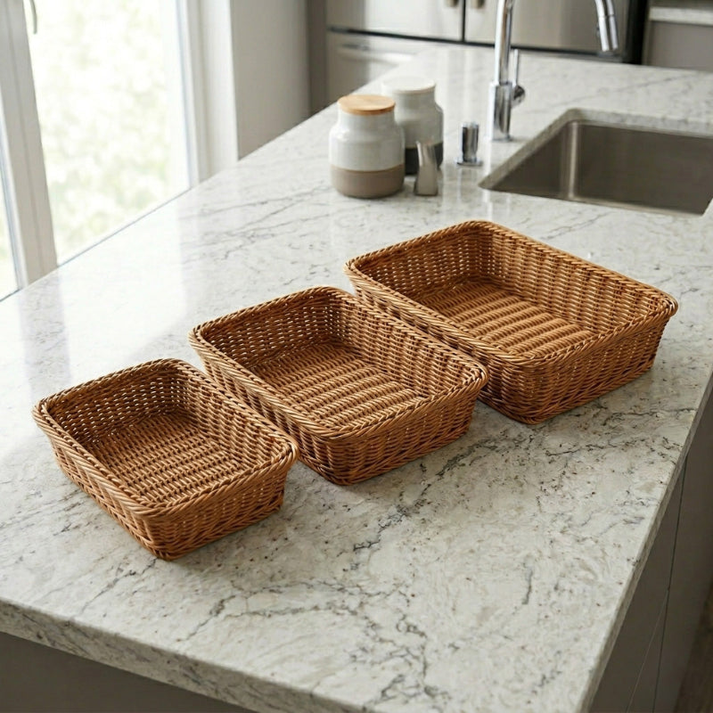 Panier osier 3 tailles vides