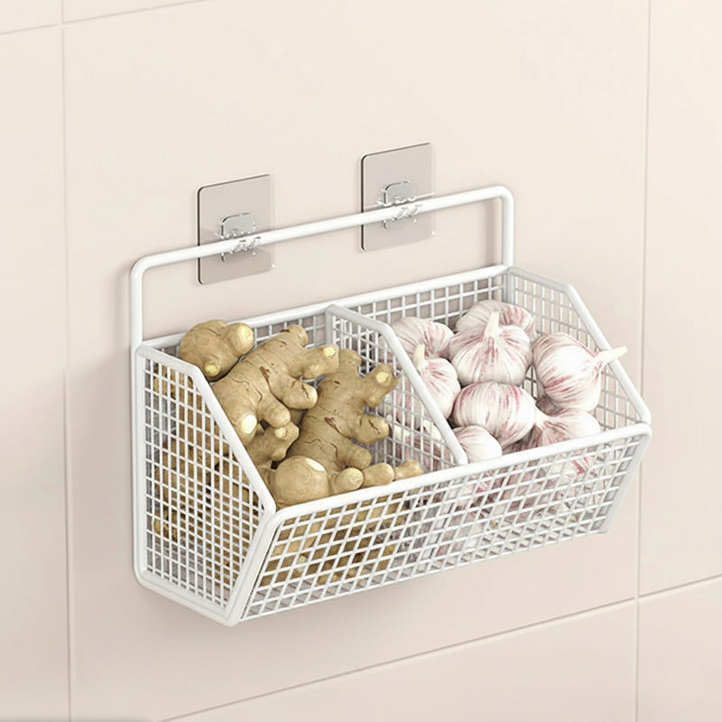 Paniers Muraux FruitsClear 2 Paniers - Blanc Mur