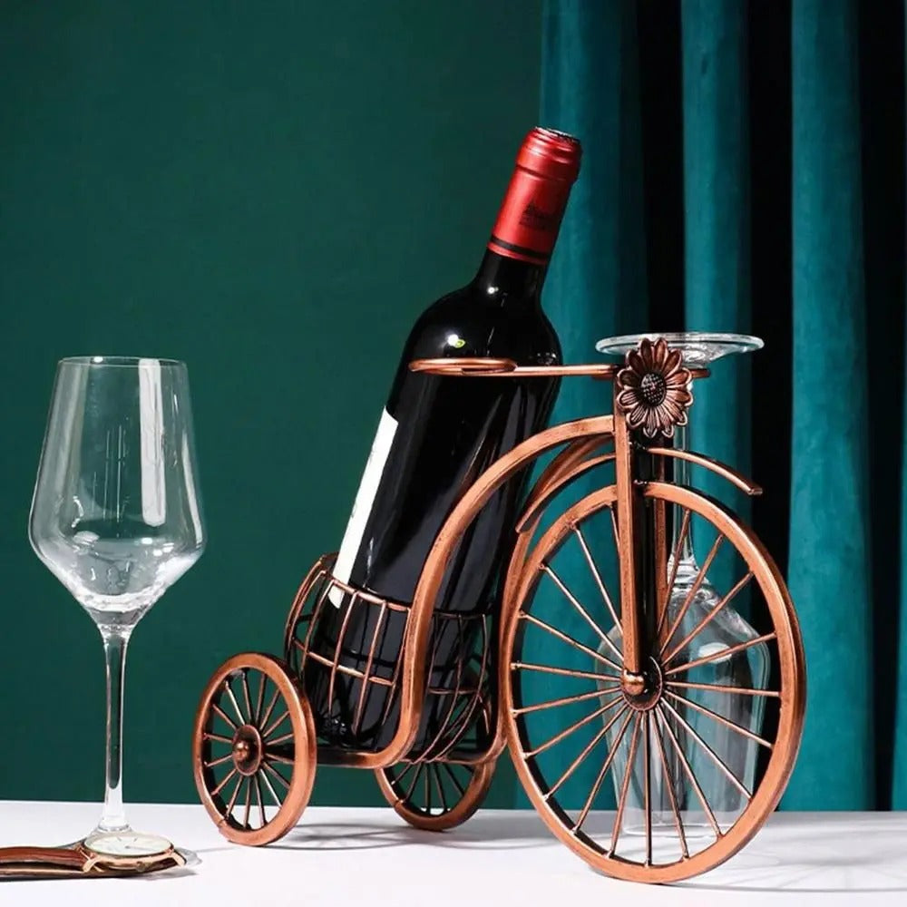 Porte bouteille vin sur la table