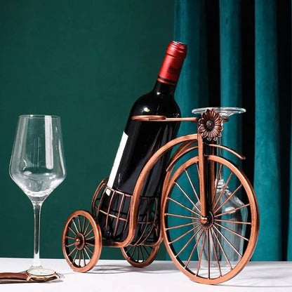 Porte bouteille vin sur la table