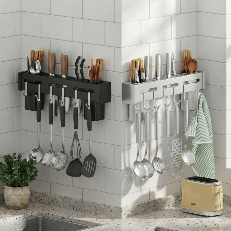 porte couteaux noir et gris