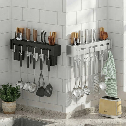 porte couteaux noir et gris