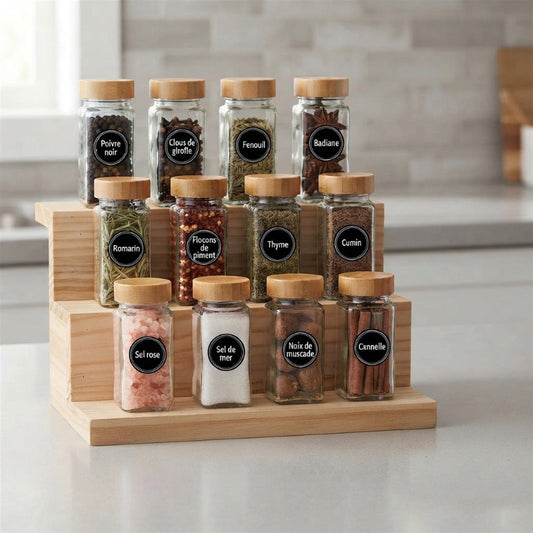 Pot a epice lot de 12 pots