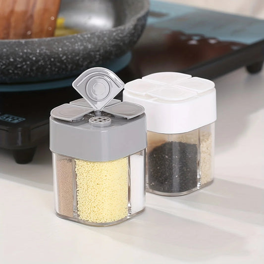 Pots a epices gris et blanc