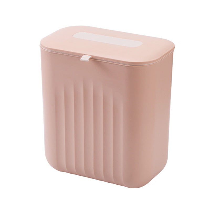 Poubelle de cuisine 11L Rose fond blanc