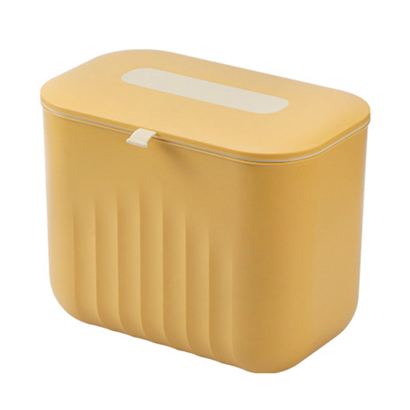 Poubelle de cuisine 7L Jaune fond blanc