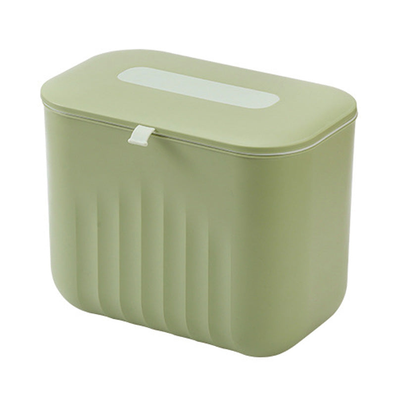 Poubelle de cuisine 7L Verte fond blanc