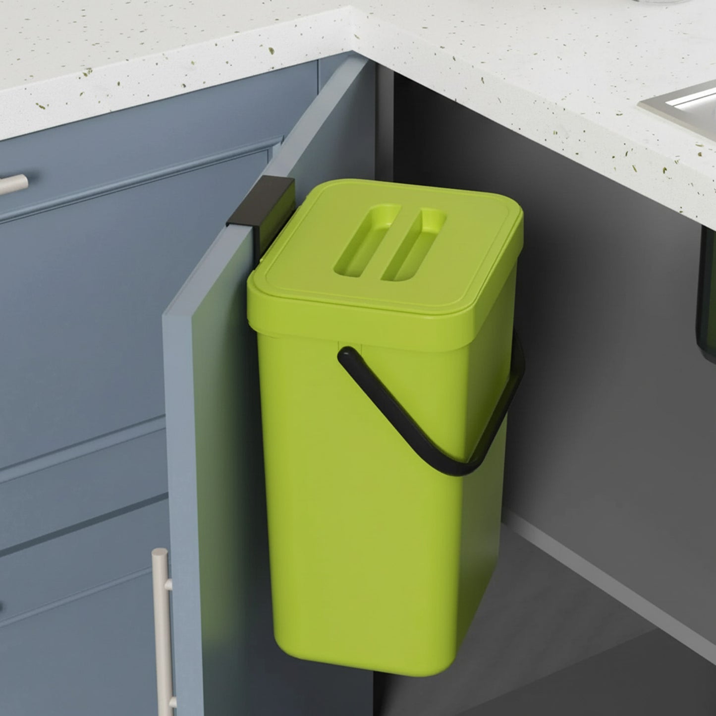 Poubelle sous evier 3L sur comptoir