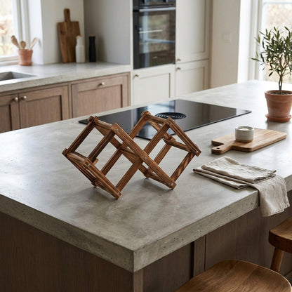 Range bouteille sur le comptoir vide