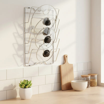 range couvercle sur le mur