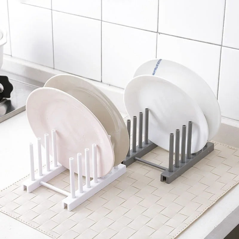 Petit et grand range assiette un blanc et un gris