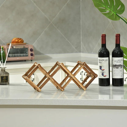 Range bouteille à 5 places vide sur le comptoir