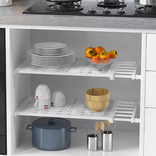 Rangement Etagere Cuisine AjustMiniSpace - Avec de la vaisselle