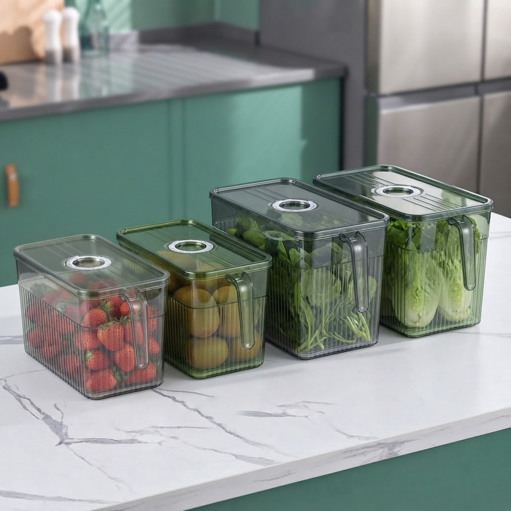 2 tailles, 2 couleurs et 4 modèles du rangement frigo 