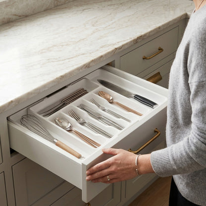 Rangement pour couverts blanc