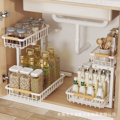 Rangement sous blanc double