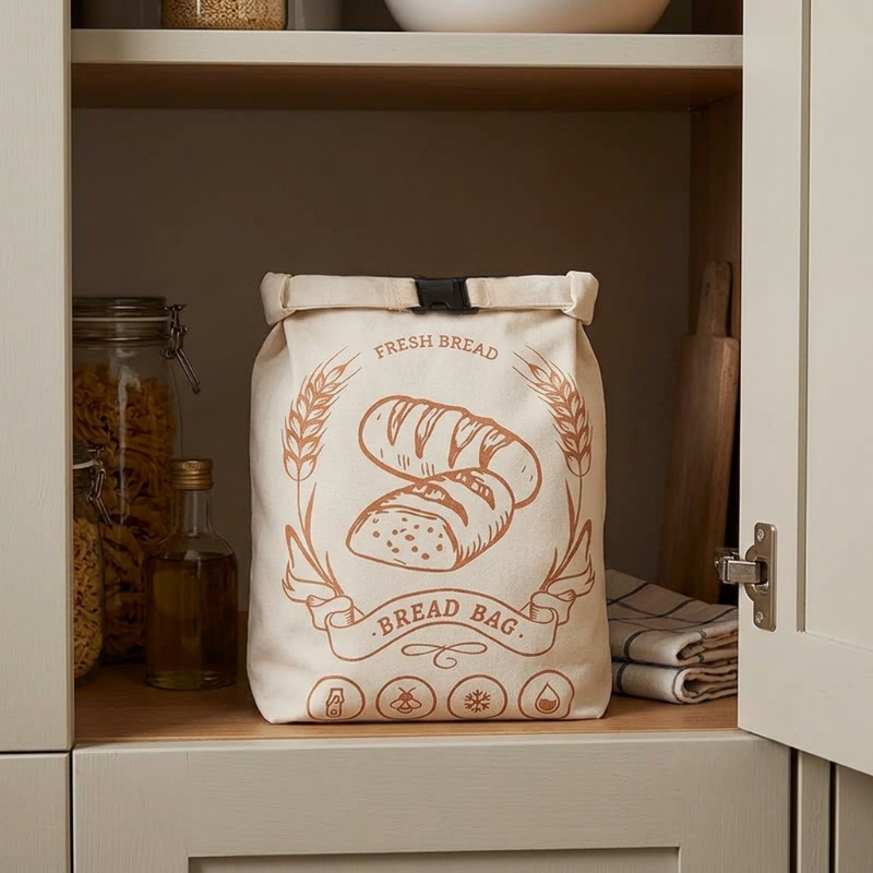 Sac à pain fermé dans le placard