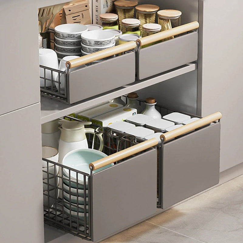 Tiroir Coulissant pour Placard 2 petits et 2 grands