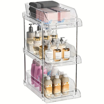 Tiroir coulissant sous evier 3 étages