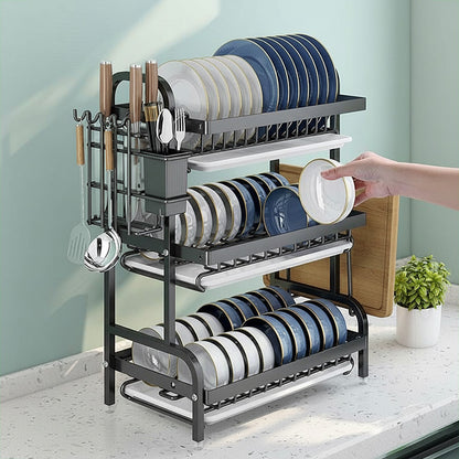 Égouttoir 3 niveaux prise d'un bol