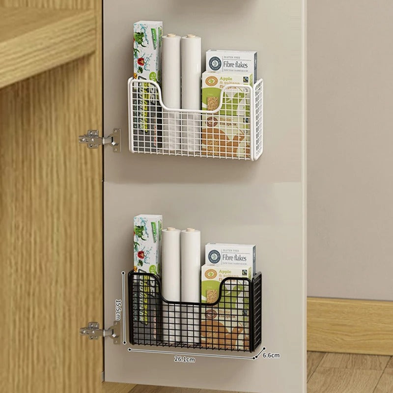 Rangement cuisine placard noir et blanc