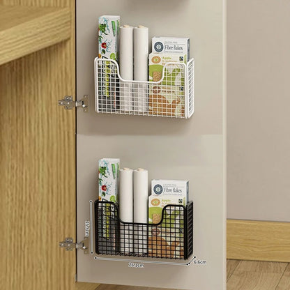 Rangement cuisine placard noir et blanc